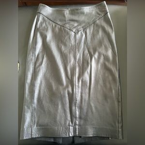 Reiss Silver Pencil Skirt